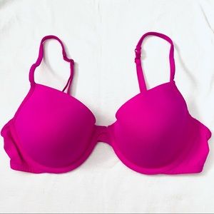 PINK Victoria's Secret Lightly Lined T-shirt Demi Bra 34C